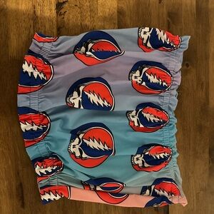 Grateful Dead Blue and Red Women's Tube Top